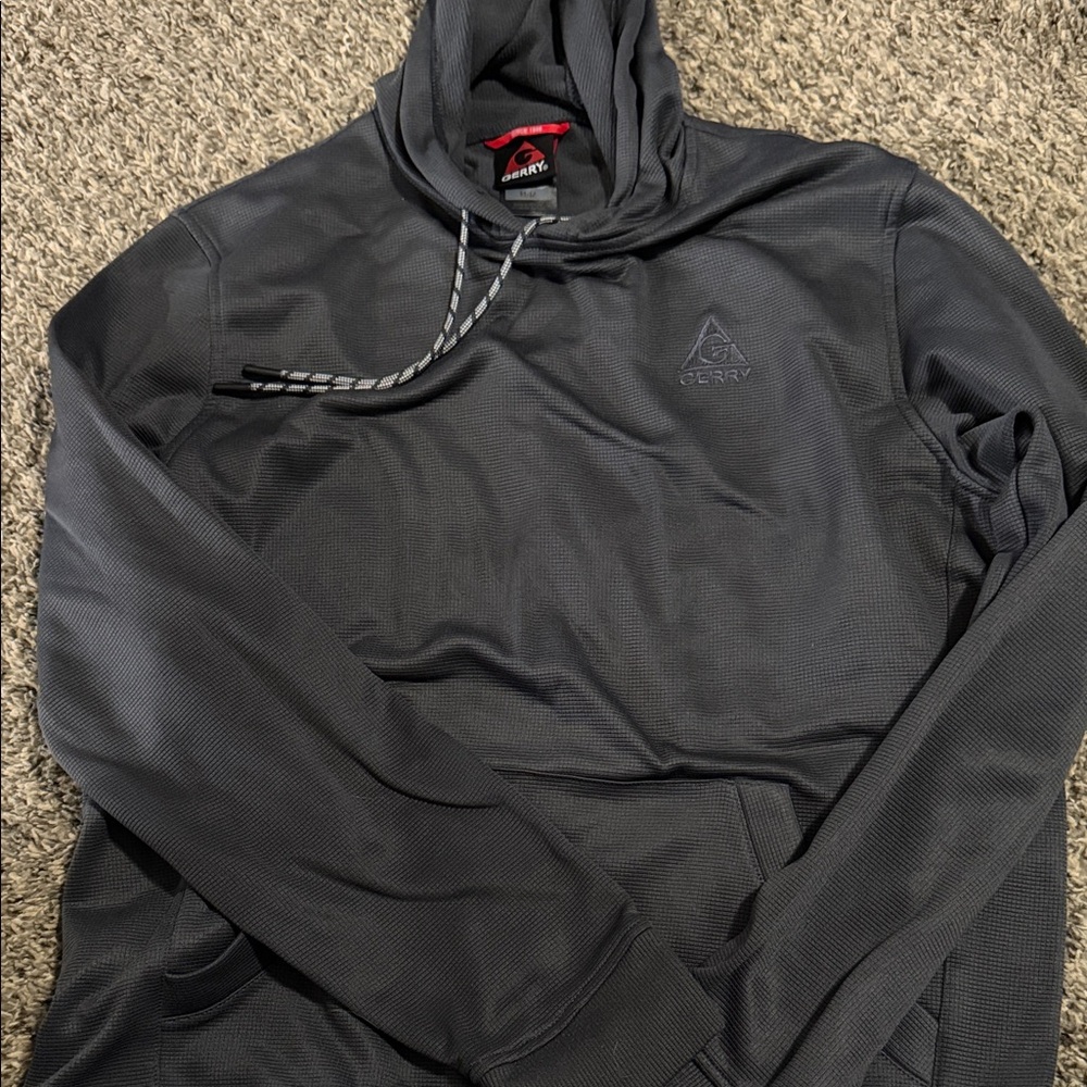 Gerry Weber Dark Gray Hooded Pullover with Logo Trim